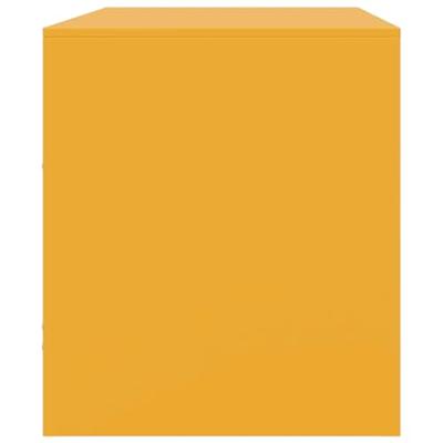 Tv-meubel 67x39x44 cm staal mosterdgeel