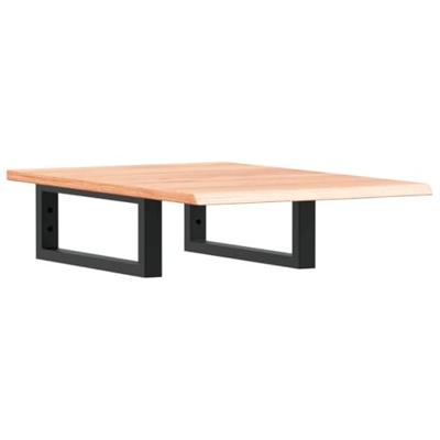 Badkamer wandschap staal en massief eikenhout