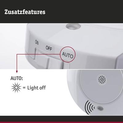 Paulmann Horby 92495 LED-nachtlamp Rond LED Warmwit Wit Paulmann Horby 92495 LED-nachtlamp Rond LED Warmwit Wit
