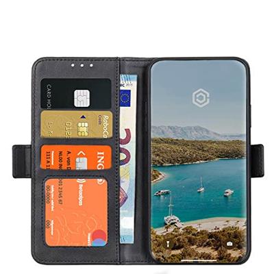 Casecentive Magnetische Leren Wallet case iPhone 12 / iPhone 12 Pro zwart Casecentive Magnetische Leren Wallet case iPhone 12 / iPhone 12 Pro zwart
