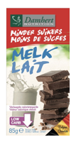 Damhert Minder Suikers Chocoladetablet Melk - thumbnail