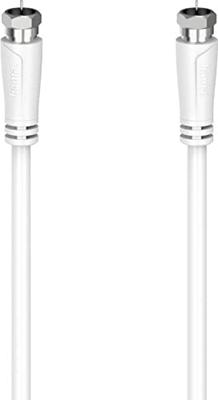 Hama Antenne, Satelliet Aansluitkabel [1x F-stekker - 1x F-stekker] 5 m Wit