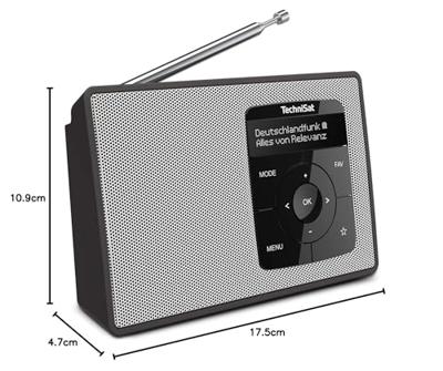 TechniSat DIGITRADIO 2 Radio DAB+, VHF (FM) DAB+, FM, Bluetooth Wekfunctie Zwart/wit TechniSat DIGITRADIO 2 Radio DAB+, VHF (FM) DAB+, FM, Bluetooth Wekfunctie Zwart/wit