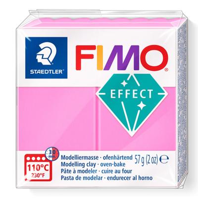 Fimo effect boetseerklei neon roze, 57gr Fimo effect boetseerklei neon roze, 57gr
