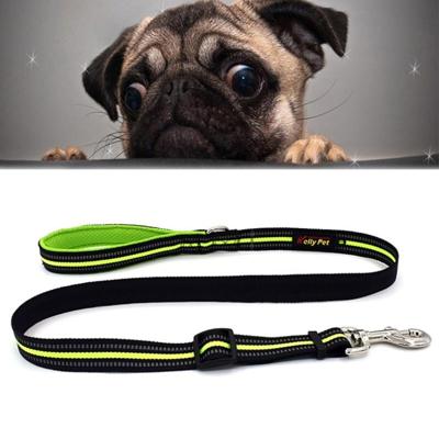 Honden Nylon nacht reflecterende ademend Handheld tractie Lead riem maat: S aanpasbare bereik: 2.0*(100-140cm)(Green)