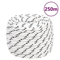 Boottouw gevlochten 14 mmx250 m polyester wit - thumbnail