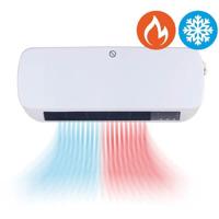 QLT 2-in-1 Koeling & Verwarming met Wandmontage - Timer en Weekschema - Wit - thumbnail