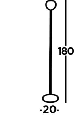 Searchlight Design vloerlampEindhoven - EU1014BK