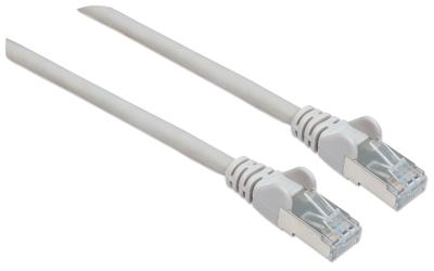 Intellinet 733281 RJ45 Netwerkkabel, patchkabel CAT 6 S/FTP 10.00 m Grijs Vergulde steekcontacten 1 stuk(s)