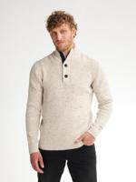 Petrol Knitwear Collar M-3050-kwc226 Trui 0009 Antique White Melee - thumbnail