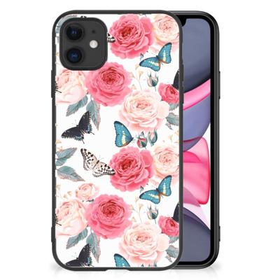 iPhone 11 Bloemen Hoesje Butterfly Roses