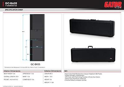 Gator Cases GC-BASS ABS-koffer voor elektrische basgitaar