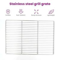 VidaXL Grillrooster zilver 67 x 40 cm roestvrij staal - thumbnail