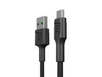 GC PowerStream | 30cm Micro USB Nylon Kabel Cable Snellaadkabel High Speed Data&Sync met Quick Charge 3.0 voor Samsung, Xiaomi, Huawei, Nexus, LG, Motorola, Android Smartphones en meer - thumbnail