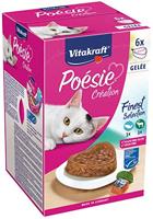 Vitakraft Poésie Création in gelei natvoer kat multipack (6 x 85 g) 4 verpakkingen - thumbnail