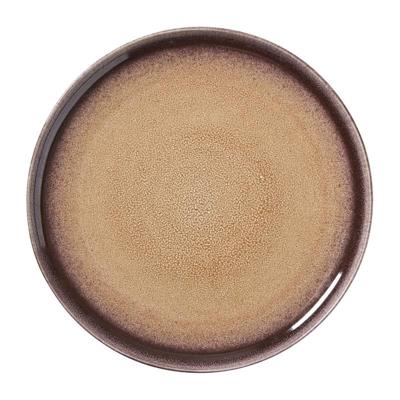 Dinerbord Olivia - bordeauxrood/beige - ø27.5x2.5 cm Dinerbord Olivia - bordeauxrood/beige - ø27.5x2.5 cm