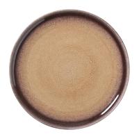 Dinerbord Olivia - bordeauxrood/beige - ø27.5x2.5 cm - thumbnail