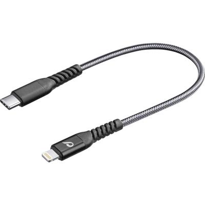Cellularline Extreme USB Typ-C auf Lightning Kabel 15cm - mfi