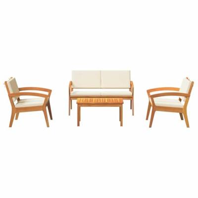 Bistroset 4 pcs Bruin 114.5 x 70.5 x 72.5 cm Polyester
