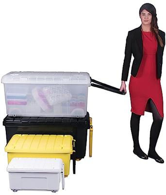 Really Useful Box opbergkoffer op wieltjes 160 l, transparant