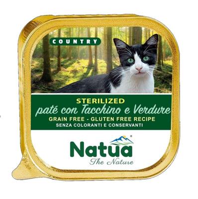 NATUA Country Sterilised Turkey with vegetables - nat kattenvoer - 100g