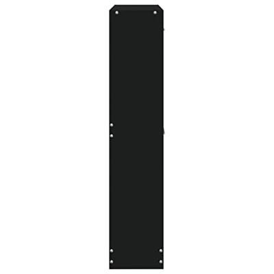 Schoenenkast 59x17x81 cm bewerkt hout zwart
