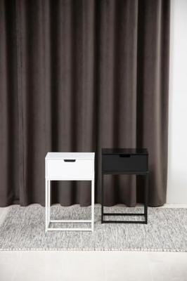 Bendt Nachtkastje 'Nathan' met 1 lade, kleur Zwart