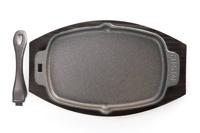 Napoleon | PROGietijzeren Pan | Afneembaar Handgreep en Houten Onderzetter - thumbnail