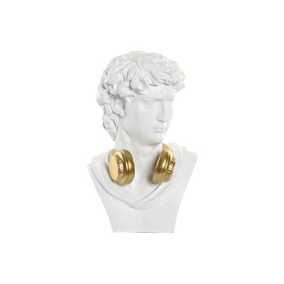 Decoratieve figuren Home ESPRIT Wit Gouden Buste 19,5 x 16 x 30 cm