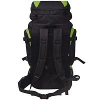 VidaXL Rugzak hiking xxl 75 l zwart en groen - thumbnail