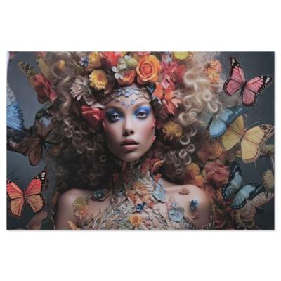 Schilderij Home ESPRIT chica 120 x 0,4 x 80 cm