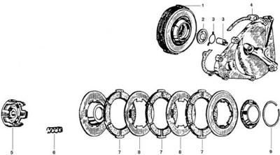ATHENA koppeling onderdelen clutch housing cif