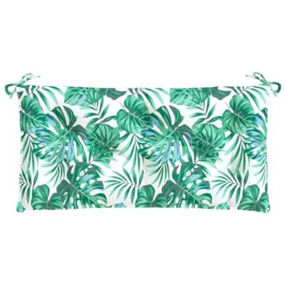 VidaXL Tuinbankkussens 2 st bladpatroon 100x50x7 cm oxford stof