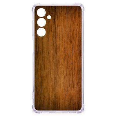 Samsung Galaxy M54 Stevig Telefoonhoesje Donker Hout Samsung Galaxy M54 Stevig Telefoonhoesje Donker Hout