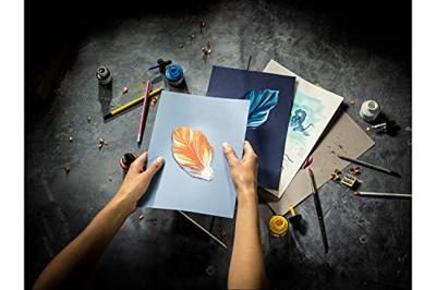 Talens gekleurd tekenpapier, 180 g, ft 29,7 x 42 cm, A3, geassorteerde koude kleuren, blok van 50 vel