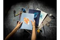 Talens gekleurd tekenpapier, 180 g, ft 29,7 x 42 cm, A3, geassorteerde koude kleuren, blok van 50 vel - thumbnail