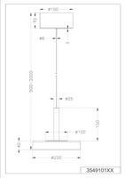 Hanglamp Celia 1 lichts - thumbnail