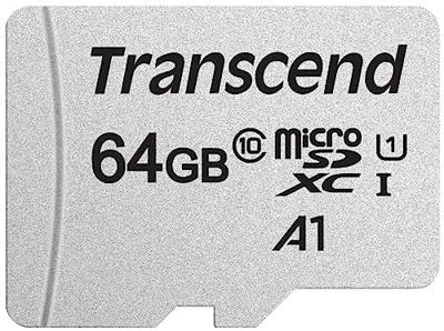Transcend Premium 300S microSDXC-kaart 64 GB Class 10, UHS-I, UHS-Class 1 Transcend Premium 300S microSDXC-kaart 64 GB Class 10, UHS-I, UHS-Class 1