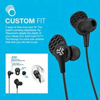 JLab JBuds Pro Bluetooth Wireless Earbuds, in-ear hoofdtelefoon met 10 mm titanium drivers en geluidsisolatie, incl. Gel-oordopjes en Cush-Fin-oordopjes voor optimale pasvorm (Blauwgroen) - thumbnail