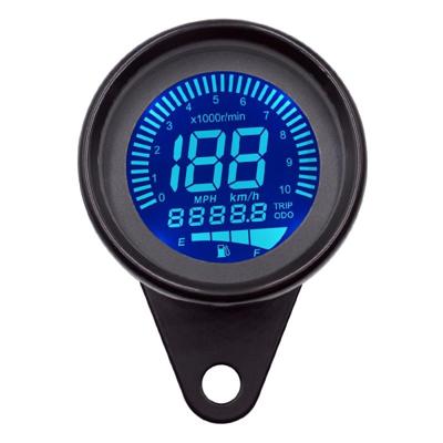 CS-636B1 Motorcycle multi-functionele modificatie instrumentatie motorfiets kilometerteller snelheidsmeter toerenteller olie meter (zwart)