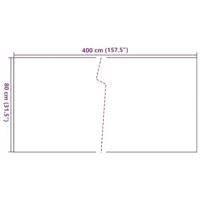 VidaXL Balkonscherm 400x80 cm poly rattan lichtbruin - thumbnail
