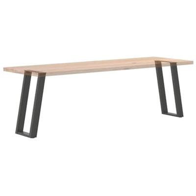 Console tafelpoten 2st U-vormig 38x(72-73)cm staal antraciet - thumbnail