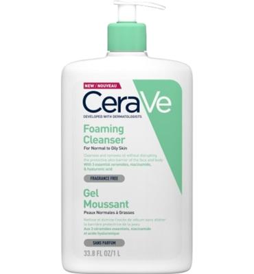 CeraVe Schuimende Reinigingsgel Normale tot Vette Huid 1000ml