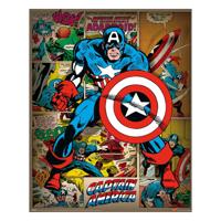 Marvel Comics Poster Pack Captain America Retro 40 x 50 cm (4) - thumbnail