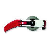 BMI Meetband met frame | lengte 50 m bandbreedte 13 mm | B EG II | aluminium wit stalen rolbandmaat | 1 stuk - 301024050BF 301024050BF - thumbnail