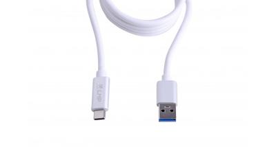 LMP 16652 USB-kabel, 1 m, USB-A, USB-C-stekker, zilverkleurig
