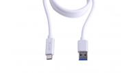 LMP 16652 USB-kabel, 1 m, USB-A, USB-C-stekker, zilverkleurig - thumbnail