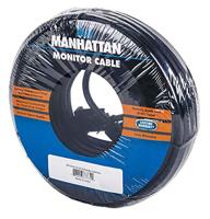 Manhattan 311731 VGA-kabel VGA Aansluitkabel VGA-stekker 15-polig 1.80 m Zwart Schroefbaar - thumbnail