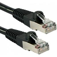 LINDY 47175 RJ45 Netwerkkabel, patchkabel CAT 6A S/FTP 0.30 m Zwart 1 stuk(s) - thumbnail