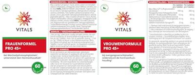 Vitals Vrouwenformule Pro 45+ Tabletten Vitals Vrouwenformule Pro 45+ Tabletten